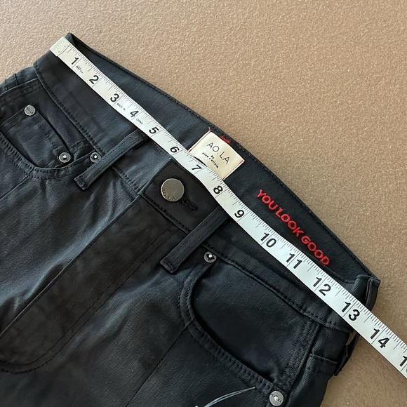 AO.LA by Alice+Olivia Good Highrise Skinny Front Slit Jeans -Cosmos - Size 27 - Picture 6 of 12